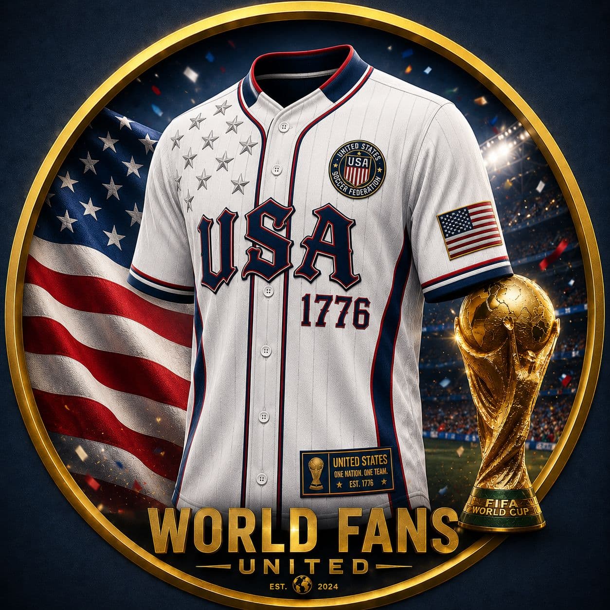 United States fan jersey by World Fans United